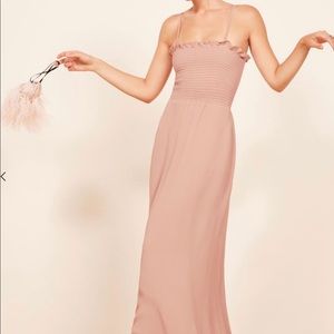 Reformation Smocked Maxi Dress sz L